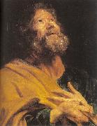 Dyck, Anthony van The Penitent Apostle Peter oil